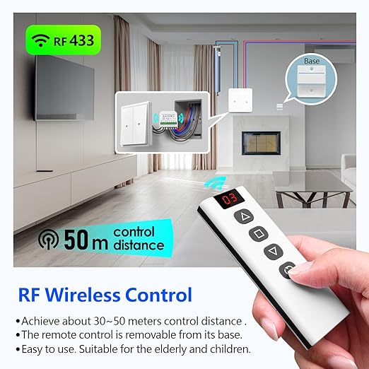 DieseRC 5pcs Wireless Smart Roller Shutter Controller