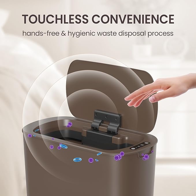 Cesun Motion Sensor Trash Can, 5 Gallon Automatic Bathroom Garbage Can