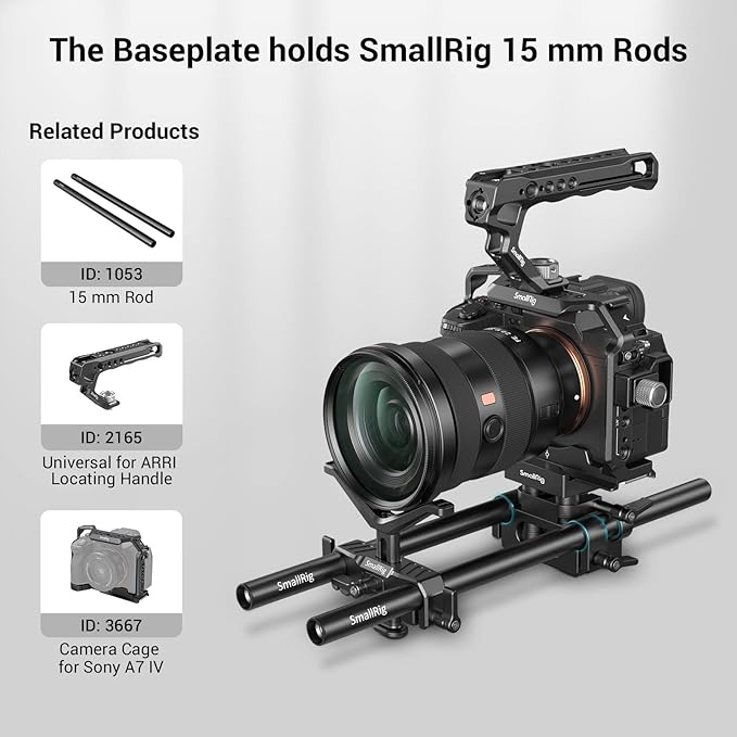 SMALLRIG Universal 15mm Rail Support System