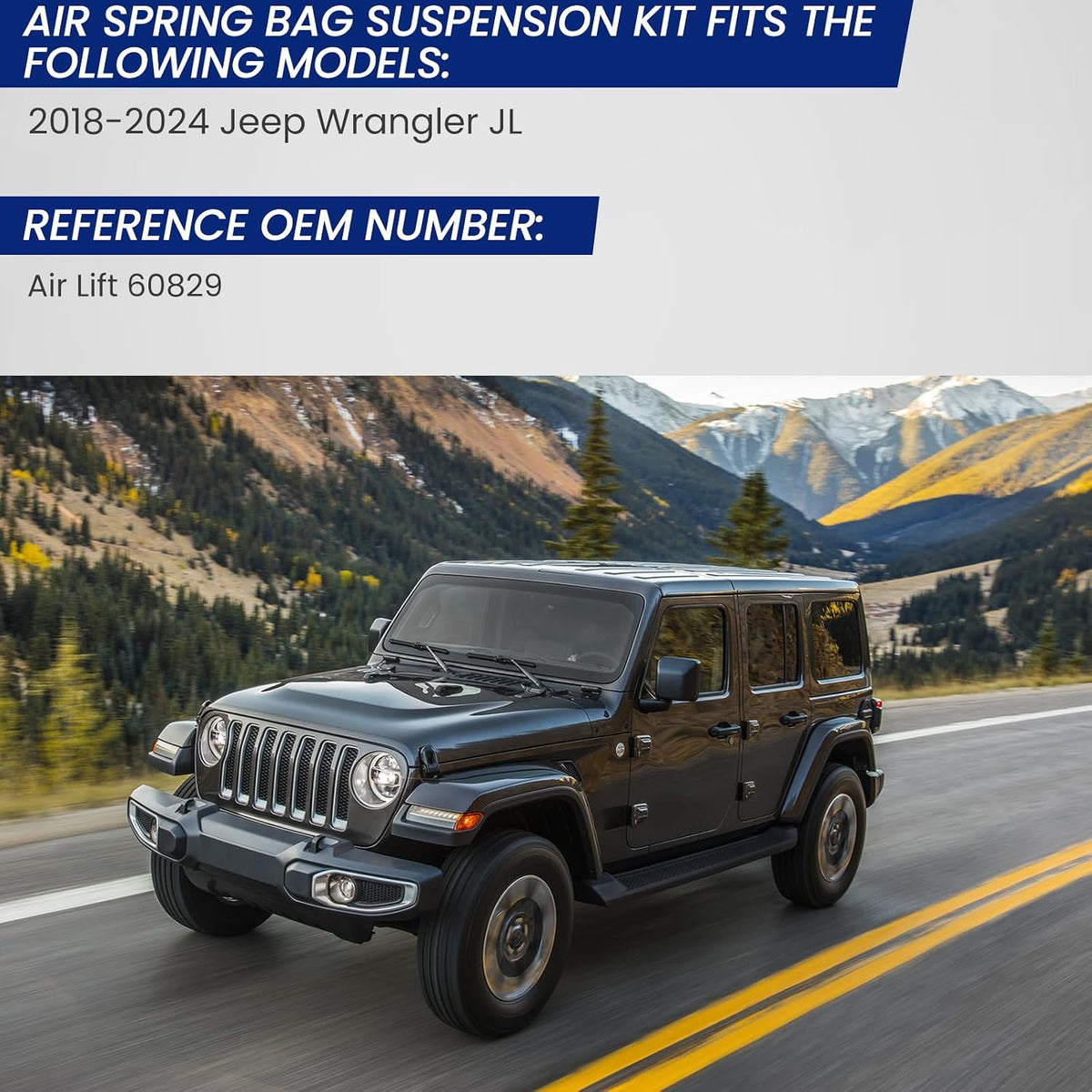 Rear Air Spring Bag Suspension Kits Fit for Jeep-p Wrangler JL 2018-2024 Rear...
