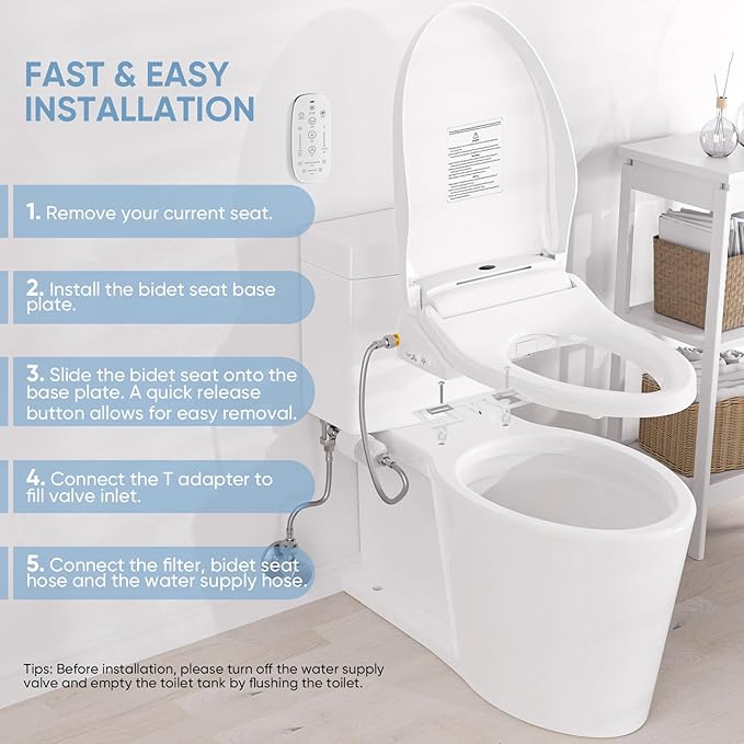 LEIVI Electric Bidet Toilet Seat