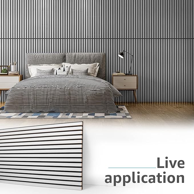 Art3d 2 Wood Slat Acoustic Panels (2-Pack)