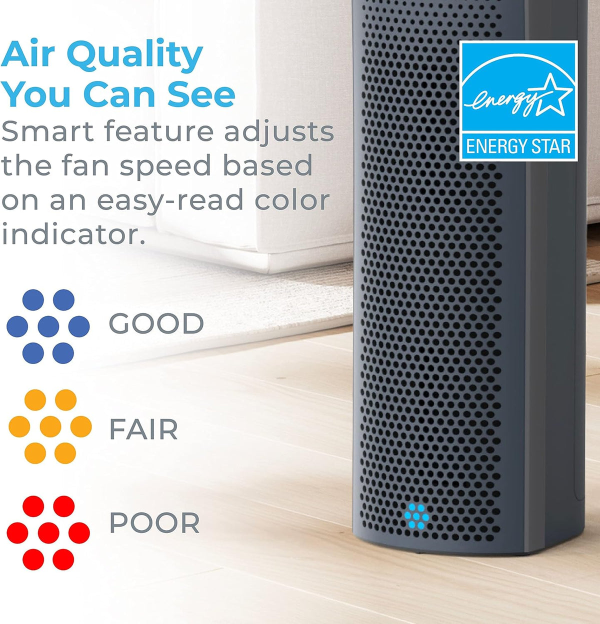 Pure Enrichment PureZone Elite 4-in-1 HEPA Air Purifier for Large Rooms