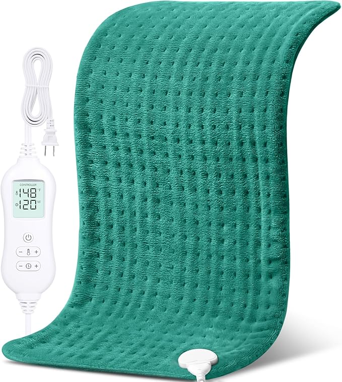 NOWWISH Heating Pad for Back Pain Relief & Period Cramps, 33x17 Inches El...