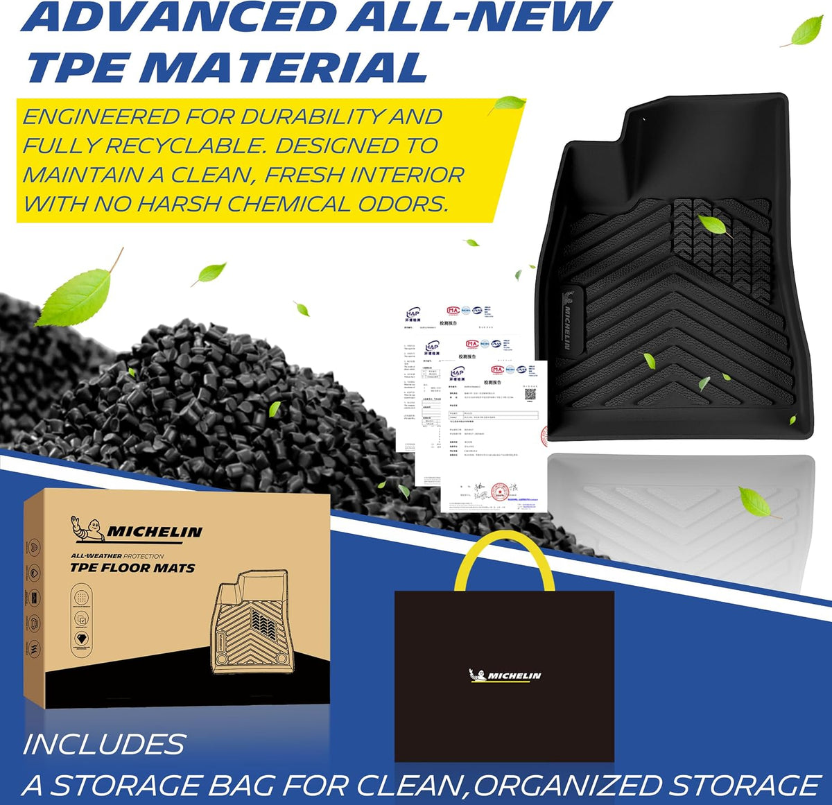 Michelin Vehicle Mats for 2024-2027 Tesla Model 3 (6 Piece)