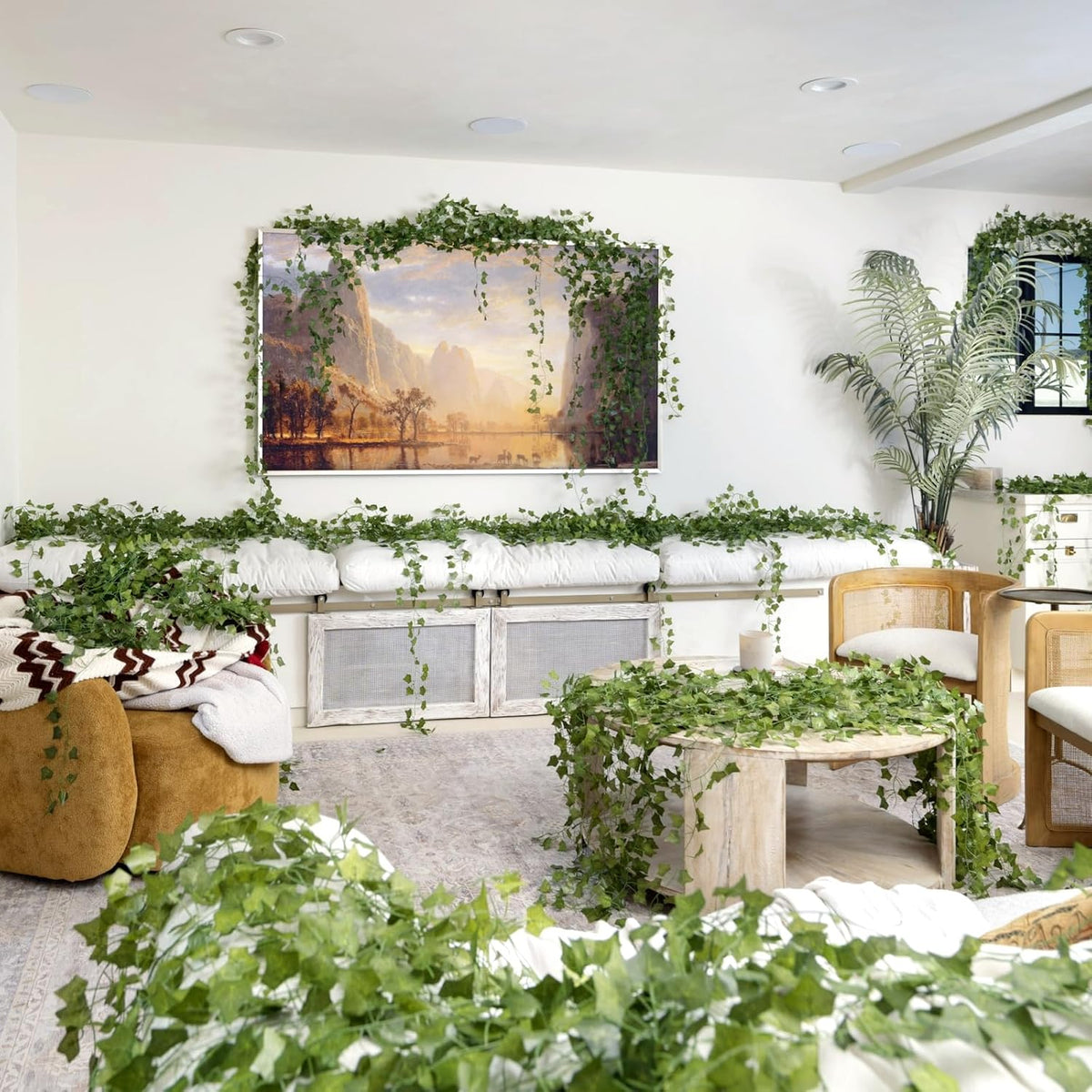 72 Pack 504Ft Artificial Ivy Fake Vines,Ivy Garland Greenery Garland Fake Han...