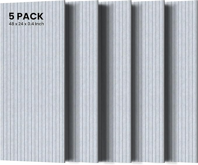 5 Pack Sound Proof Panels for Walls, Large Acoustic Panels for Media Room