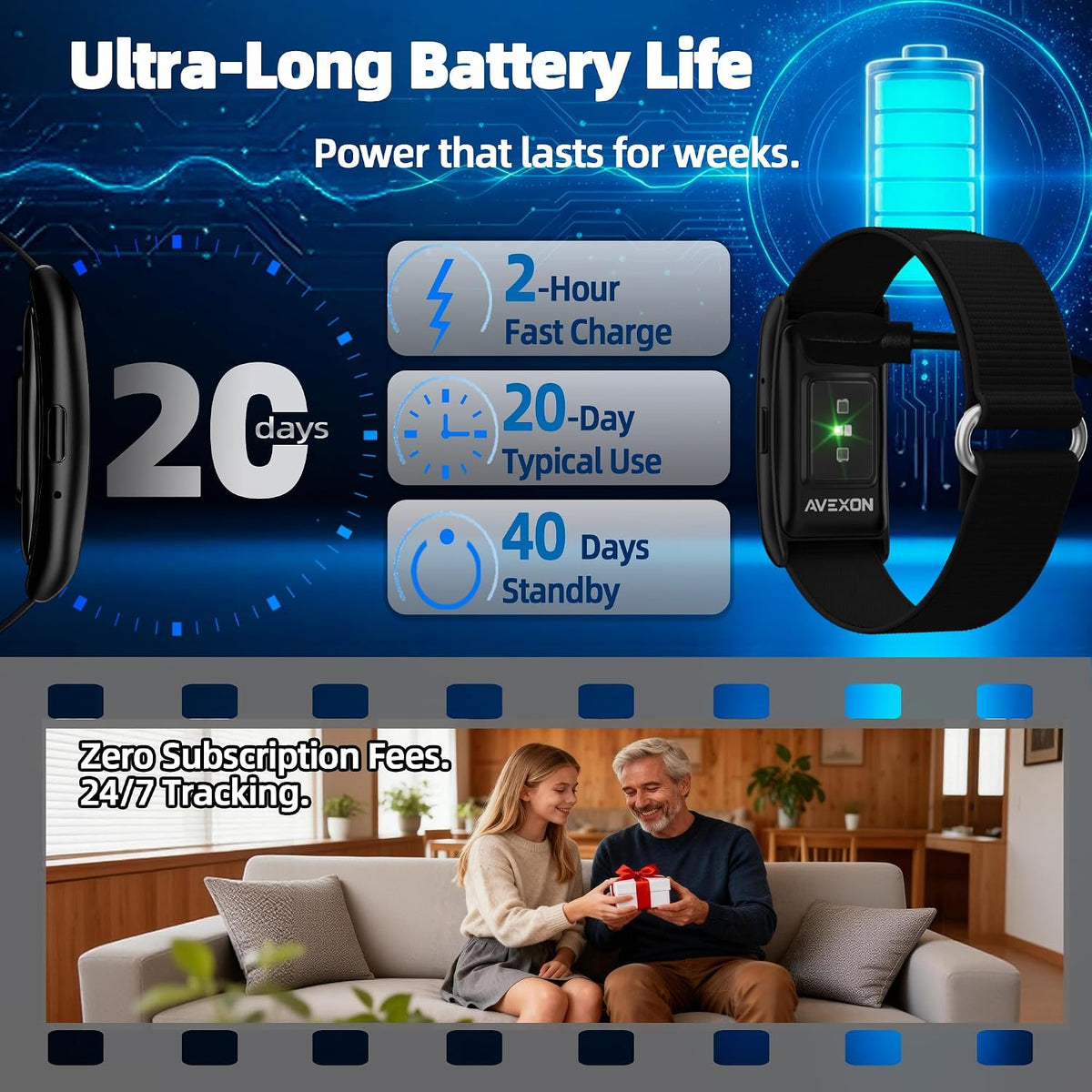Smart Bracelet,Health and Fitness Trackers for Women and Men Bands