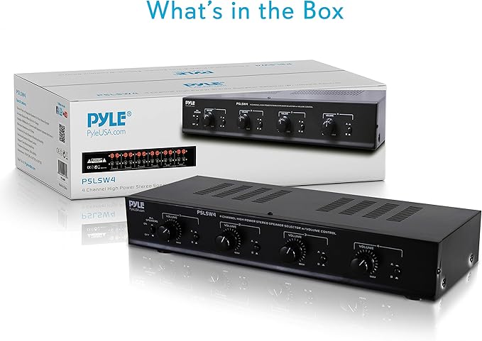 Pyle 4 Channel Speaker Selector Switch
