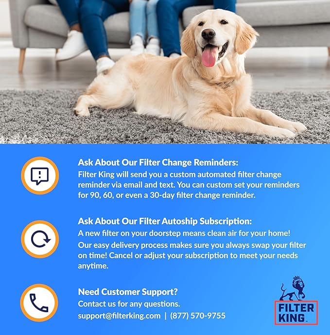 Filter King 5.5x46.5x1 Air Filter | 4-PACK | MERV 8 HVAC Pleated A/C Furnace