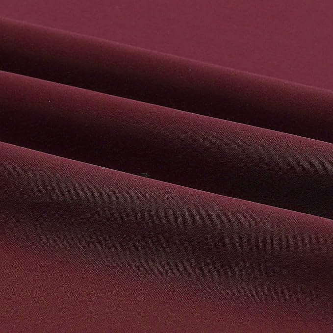 DUALIFE Burgundy Red Curtains for Bedroom Extra Long Drapes 120 Inches Long f...