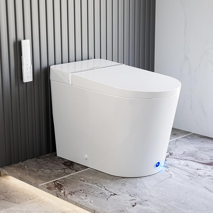 Casta Diva Smart Toilet with Bidet Built in, Bidet Toilet with Wider Heated Seat