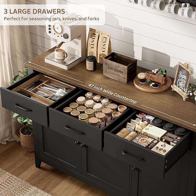 HORSTORS 47" Buffet Cabinet