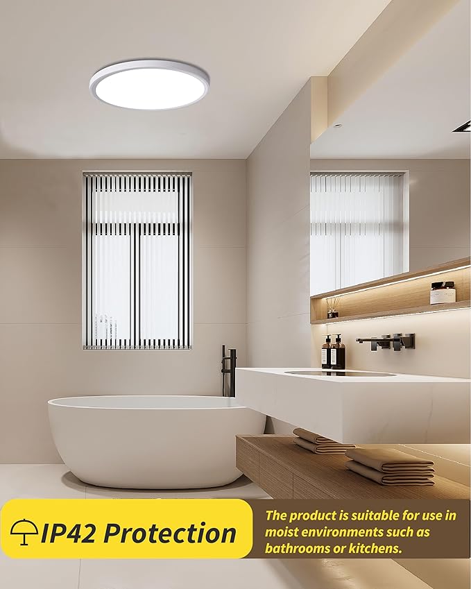 4pack 12 Inch Flush Mount Ceiling Light, 24w Led Ceiling Light,