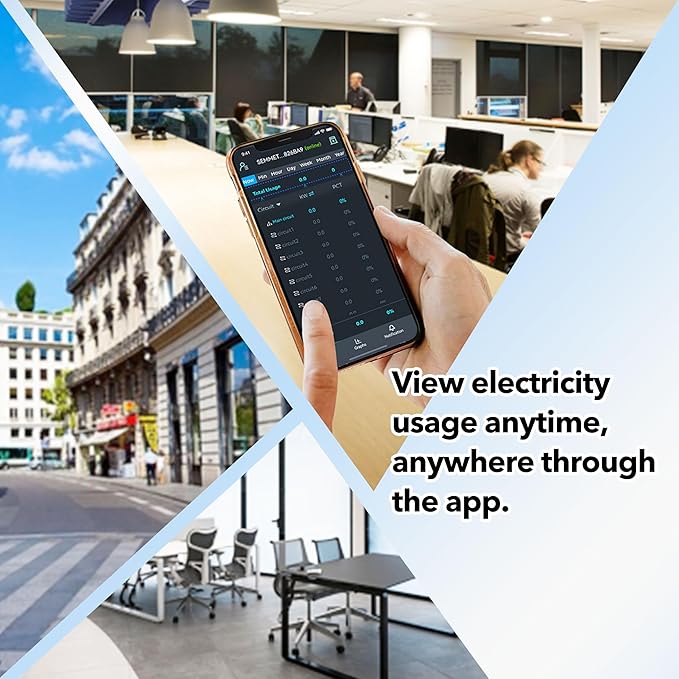 Smart Home Energy Monitor with 16 50A Circuit Level Sensors, Measure Power