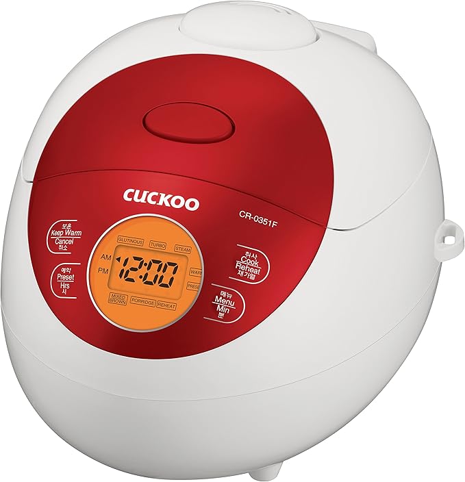 CUCKOO Micom Rice Cooker 3 Cup Uncooked / 6 Cup Cooked, Korean Fuzzy Logic Rice