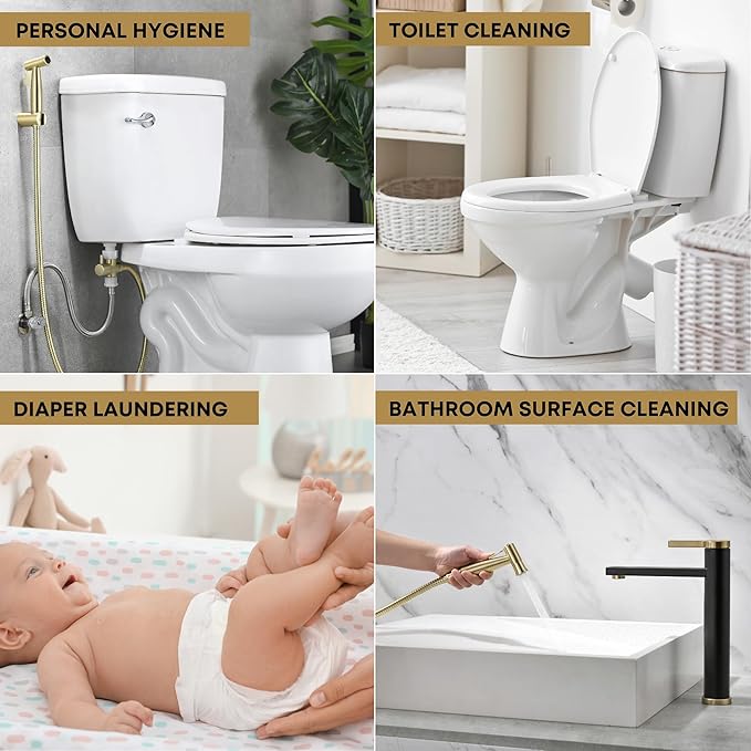 Purrfectzone Bidet Sprayer for Toilet, Handheld Bidet Sprayer Kit,