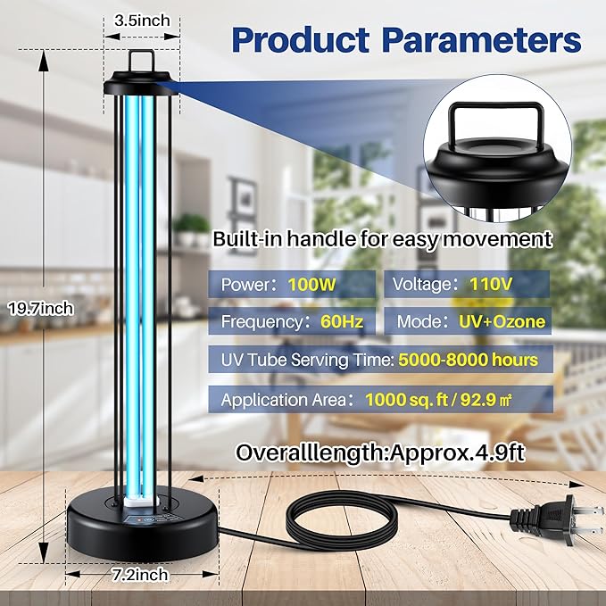 Qualirey 100W UV Light Sanitizer