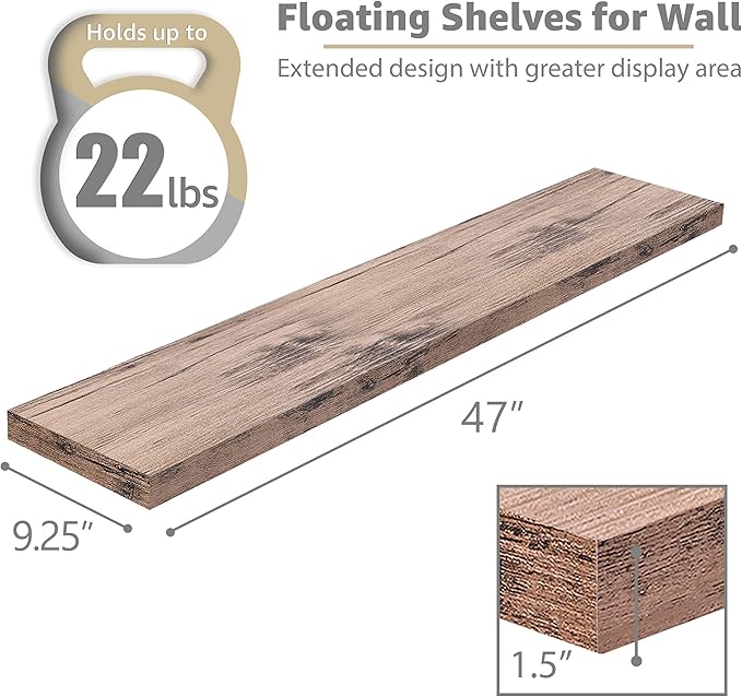 Sorbus Floating Shelves for Wall (3 Pack)