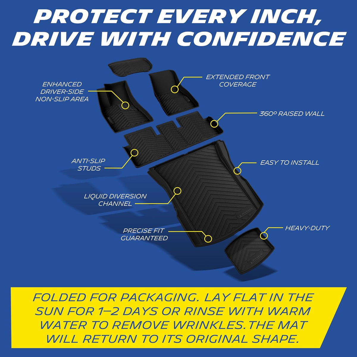 Michelin Vehicle Mats for 2024-2027 Tesla Model 3 (6 Piece)