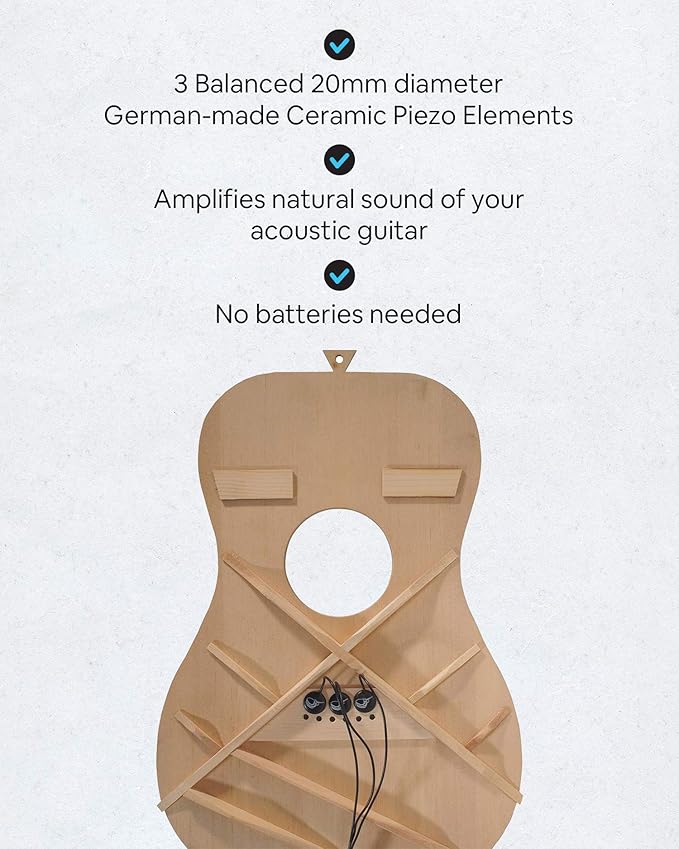 Journey Instruments Passive Piezo Acoustic Pickup – EP001K Three Balanced