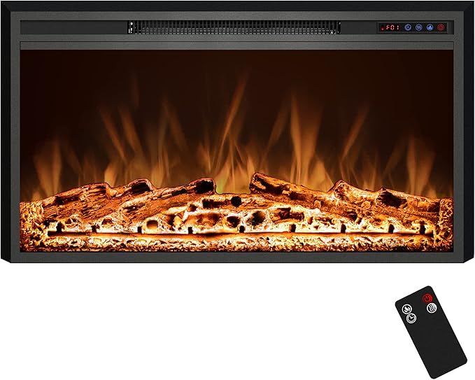 Electric Fireplace, Recessed Fireplace Heater