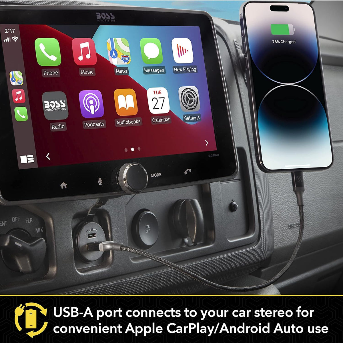 Scosche PowerVolt Dash Port 27W USB-C Car Charger with Data Pass-Through
