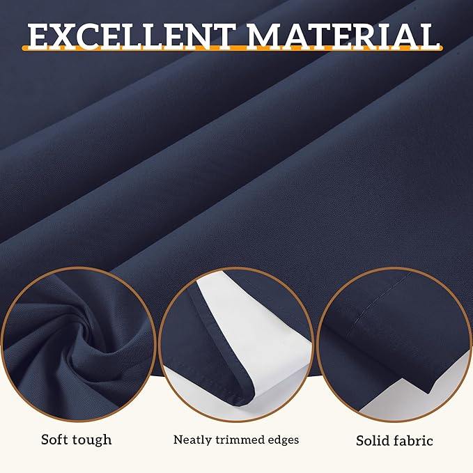 100% Blackout Curtains 63 Inch Length