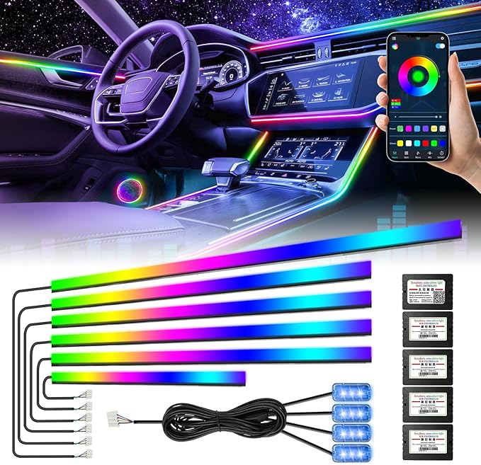 AMKI Dreamcolor Acrylic Interior LED Strip Light, Neon Light