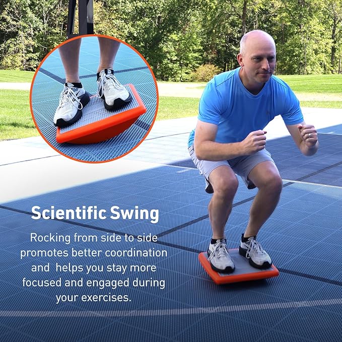 Body Sport Rocker Board for Balance Training, Standing Desk, Physical Therapy...
