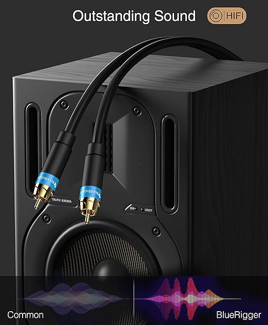 BlueRigger RCA Audio Subwoofer Cable –
