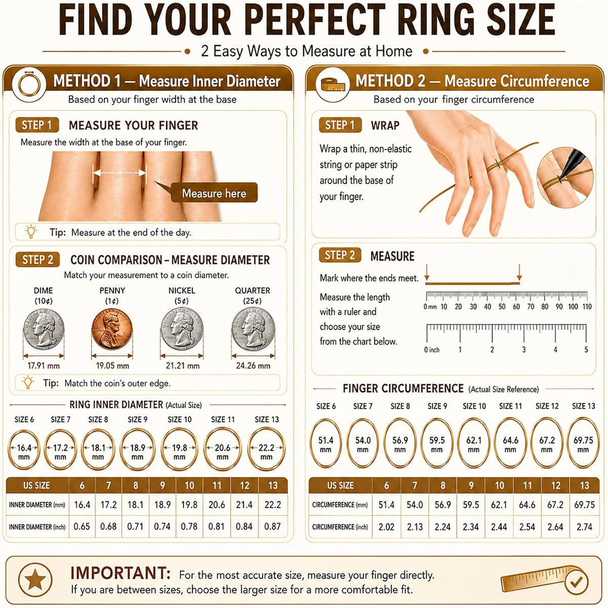 Slim Ultra Thin Smart Ring, Health & Sleep Tracker, Gold 12