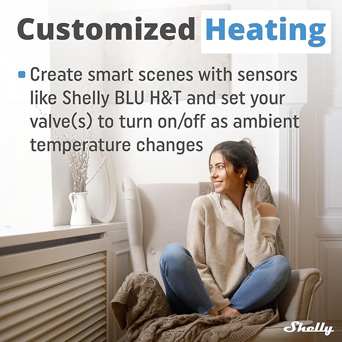 Shelly Blu TRV & Blu Gateway Gen3, Smart Thermostatic Radiator Valve,
