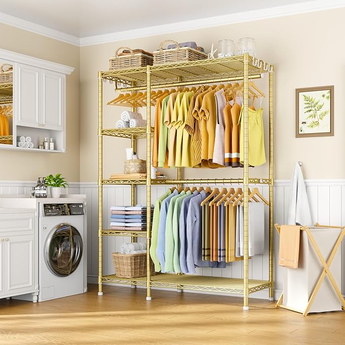 Ulif F2 Clothes Rack, 5 Tiers Heavy Duty Garment Rack