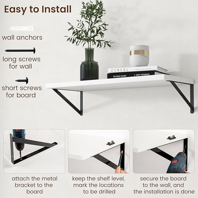 Axeman Deep Floating Shelves (Set of 2)