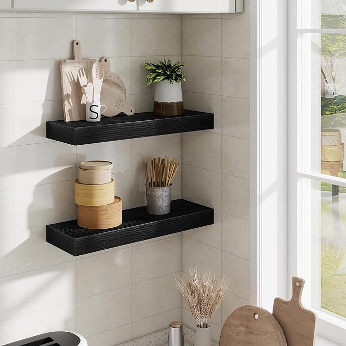 Fun Memories Floating Shelves Bathroom (Set of 2)