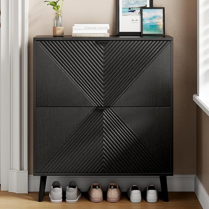 Shoe Cabinet Storage, Farmhouse Freestanding Organizer