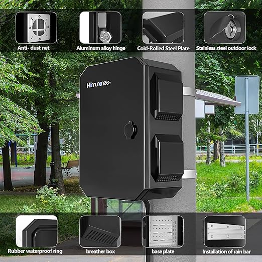 Outdoor Electrical Box, Cold-Rolled Steel Plate, Aluminum Alloy Back Beam