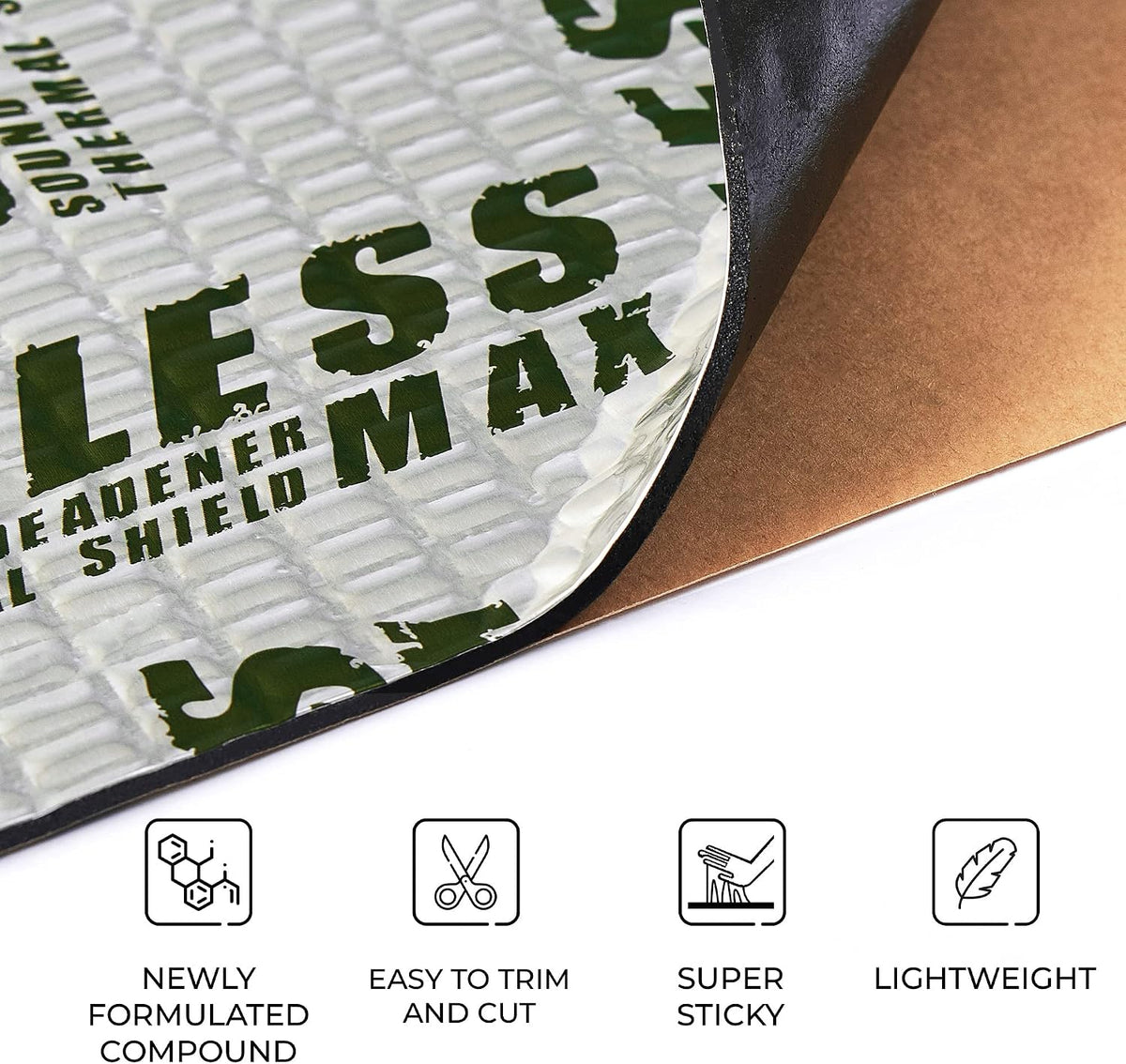 Siless Max 120 mil 30 sqft Car Sound Deadening mat - Butyl Automotive Sound D...