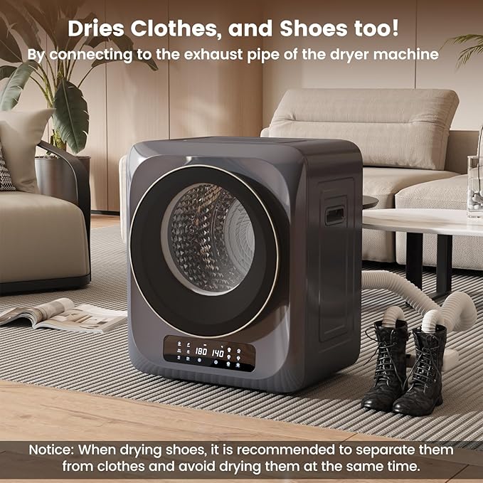 VCJ Portable Dryer for Laundry, 12lbs Clothes Dryer
