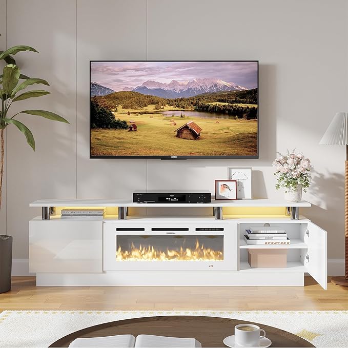 oneinmil Fireplace TV Stand
