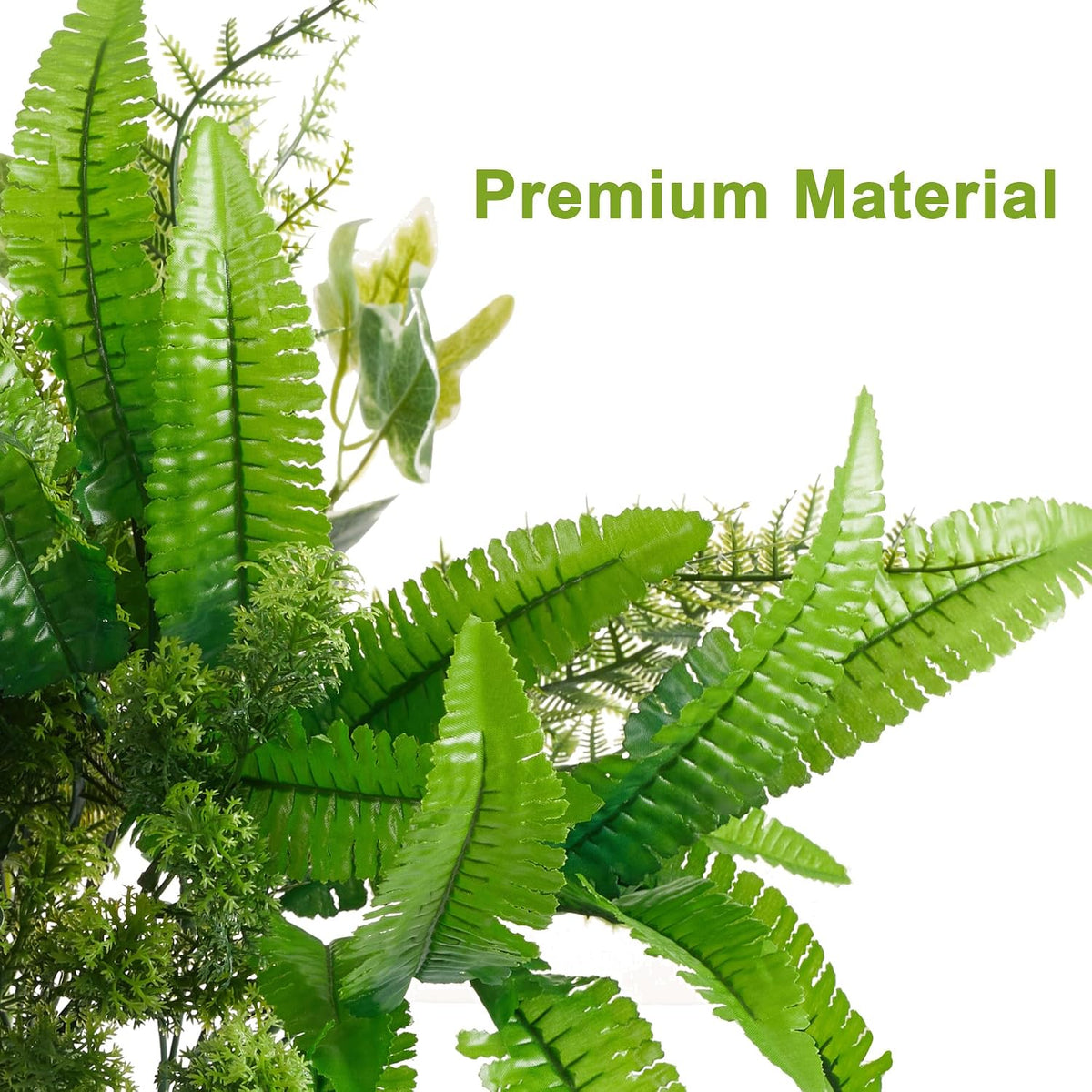 14 Bunches Fake Plants Outdoor, Fake Bushes UV Resistant Artificial Flowers G...