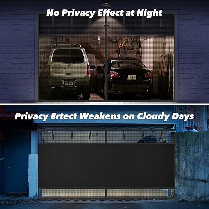 Privacy Garage Door Screen Blackout