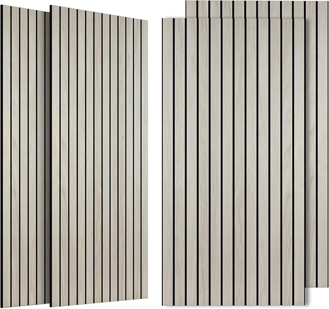 4 Pack Large Acoustic Panels 47.2”x23.6”, Decorative Acoustic Wall Panel