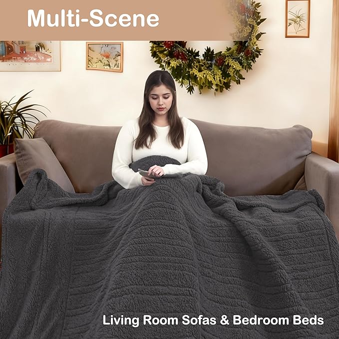 Electric Heated Blanket Full Size 72"×84"