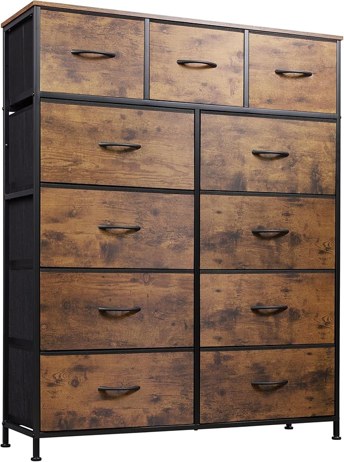 WLIVE Tall Dresser for Bedroom, Fabric Dressers Storage Tower, Dresser & ...