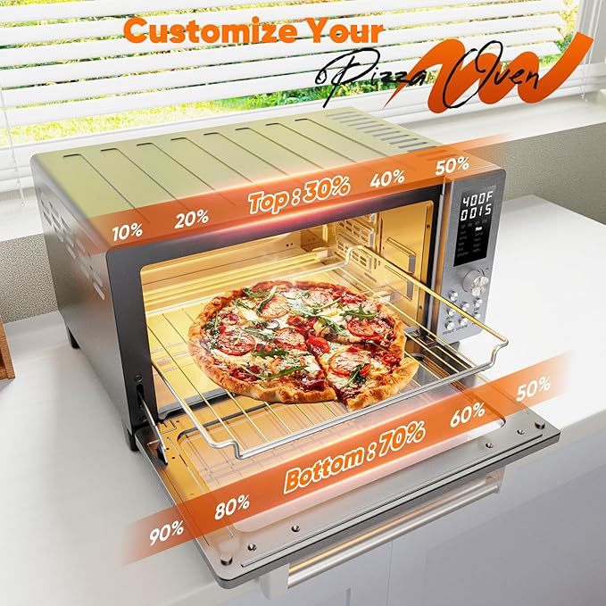 Nuwave Bravo Pro Convection Air Fryer Toaster Oven Combo, 2025 New and Improved