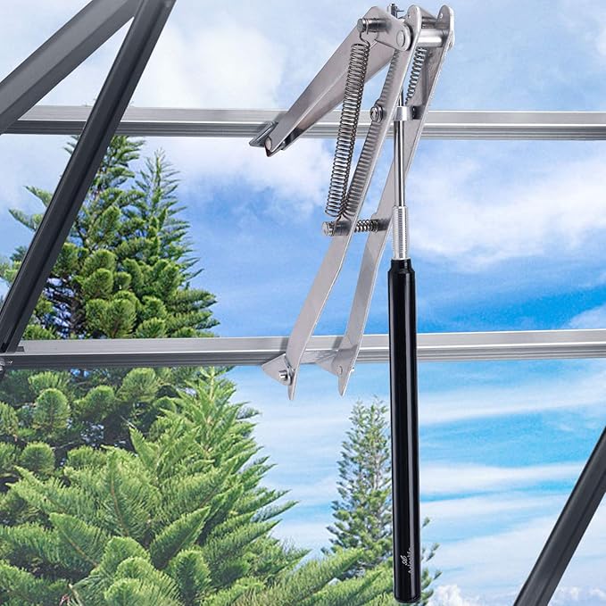 A ANLEOLIFE Automatic Roof Vent Opener Greenhouse Accessories Solar Window