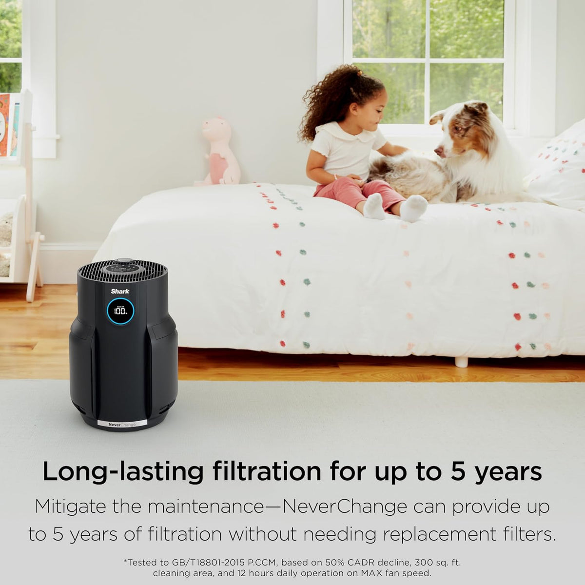 Shark NeverChange Air Purifier, HP152, Charcoal