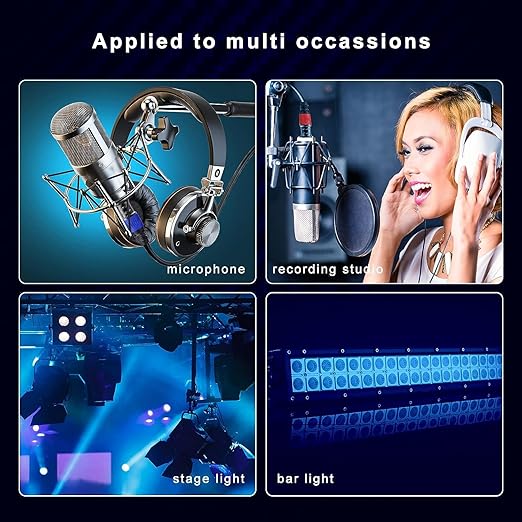 AuxLink XLR Cable 100ft 2Pack, Banlaced XLR Cable Male to Female Mic Cable
